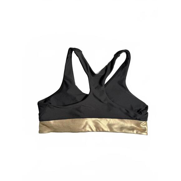 Aqua Women's Colorblock Racerback Sports Bra - S - Picture 3 of 8